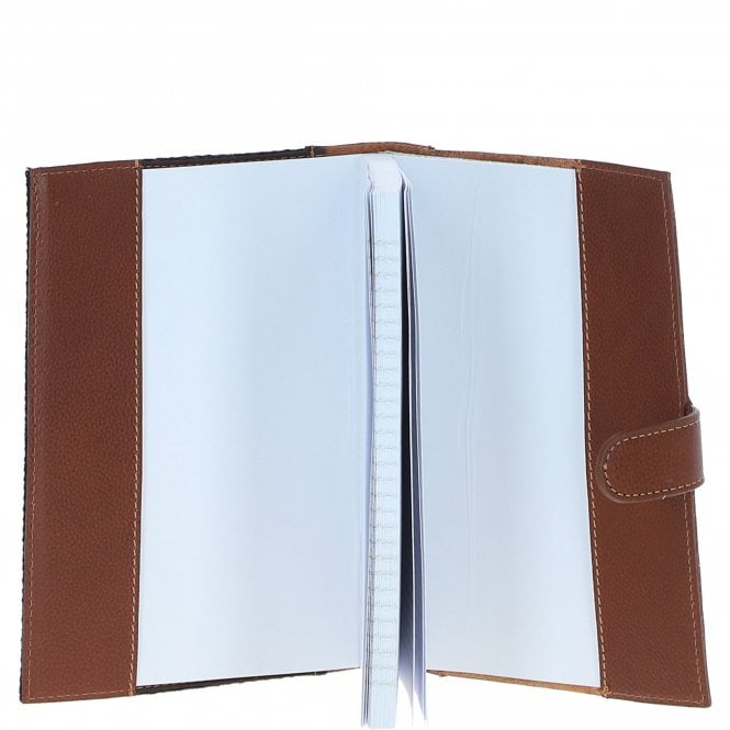 Ashwood Leather Ashwood Leather & Harris Tweed A5 Notebook Tan/Watch: TW-19-04-TW