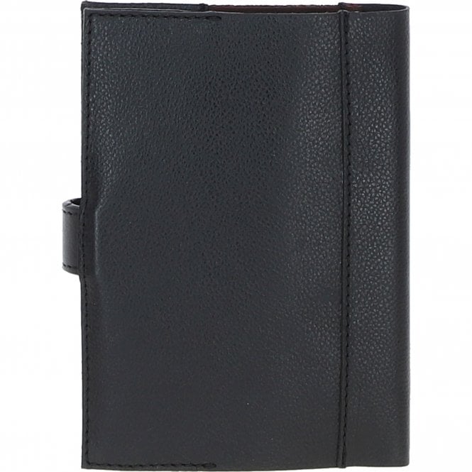 Ashwood Leather Ashwood Leather & Harris Tweed A6 Notebook Black/Green/Red: TW-18-07-BR