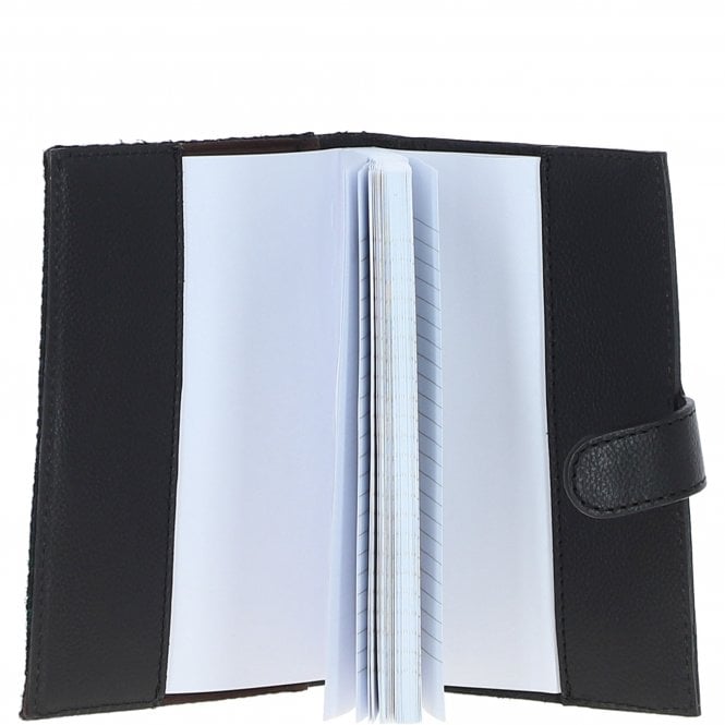 Ashwood Leather Ashwood Leather & Harris Tweed A6 Notebook Black/Watch: TW-18-03-BW