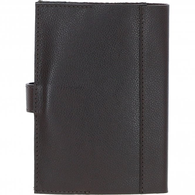 Ashwood Leather Ashwood Leather & Harris Tweed A6 Notebook Brown/Green: TW-18-09-BG