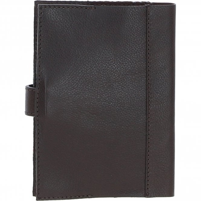 Ashwood Leather Ashwood Leather & Harris Tweed A6 Notebook Brown/Mcload: TW-18-01-BM