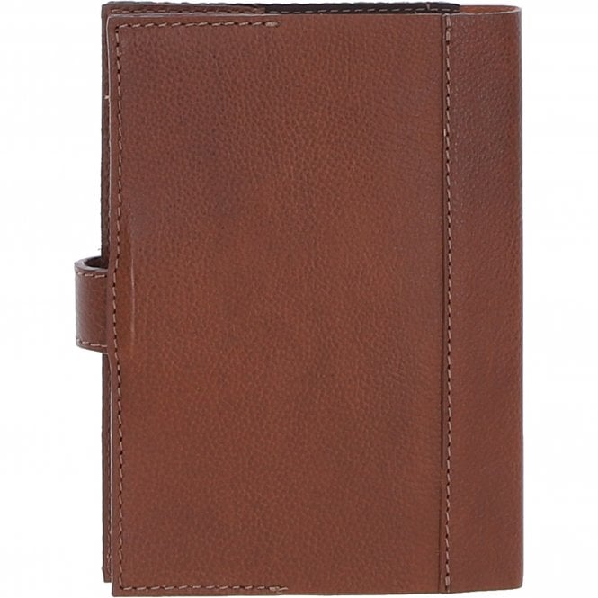 Ashwood Leather Ashwood Leather & Harris Tweed A6 Notebook Tan/Mcload: TW-18-02-TM