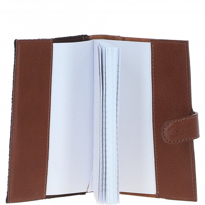 Ashwood Leather Ashwood Leather & Harris Tweed A6 Notebook Tan/Watch: TW-18-04-TW