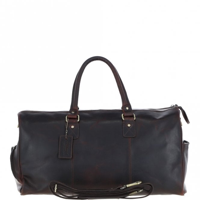 ashwood leather Large Leather Holdall Brown: K-48