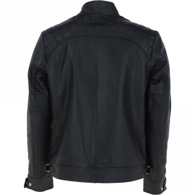 Ashwood Leather Leather Biker Jacket Black : Bronx