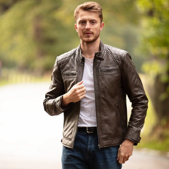 Ashwood Leather Leather Biker Jacket Nevada : Bronx