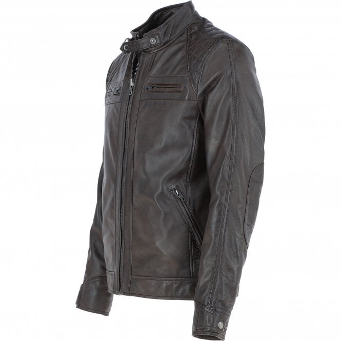 Ashwood Leather Leather Biker Jacket Nevada : Bronx