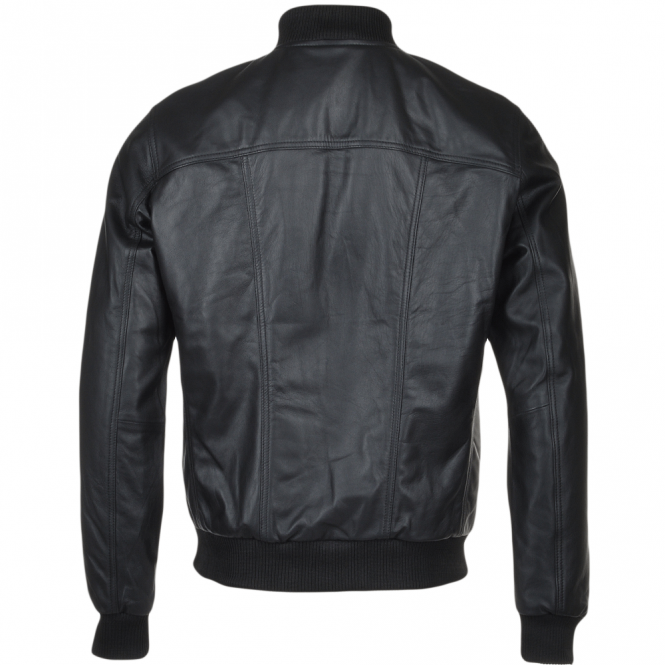 Ashwood Leather Leather Bomber Jacket Black : Danny