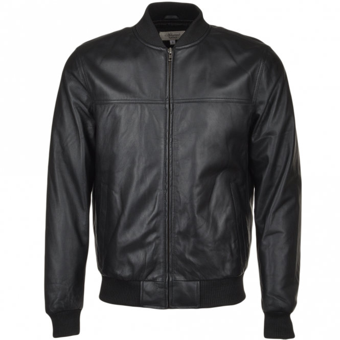 ashwood leather Leather Bomber Jacket Black : Danny