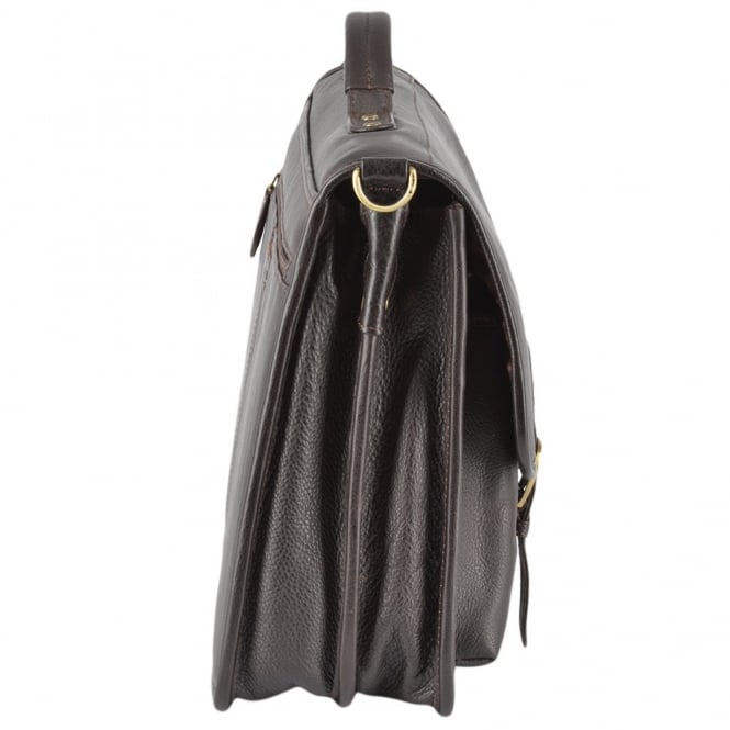 Ashwood Leather Leather Briefcase Brown : 8190