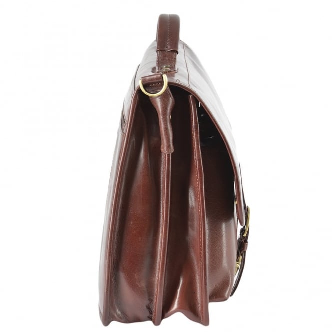 Ashwood Leather Leather Briefcase Cognac/vt : 8190