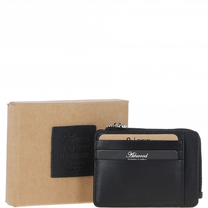 ashwood leather Leather Card Holder Black: 1275-VT