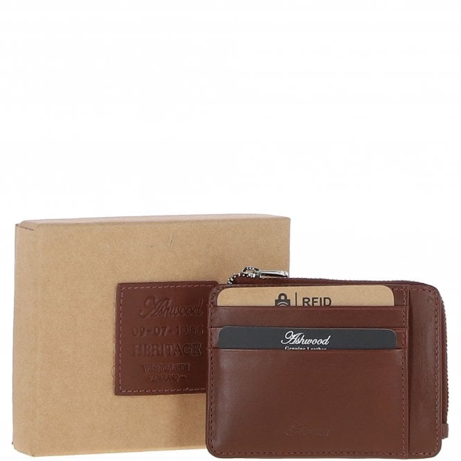 ashwood leather Leather Card Holder Tan: 1275-VT