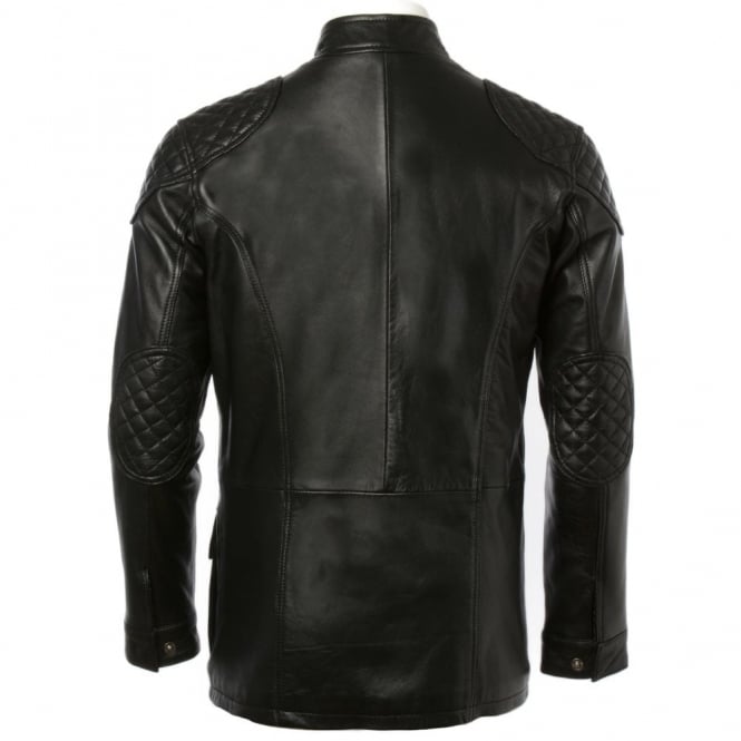 Ashwood Leather Leather Coat Black : Brontes