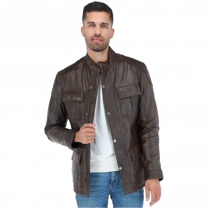 Ashwood Leather Leather Coat Nevada Timber : Brontes