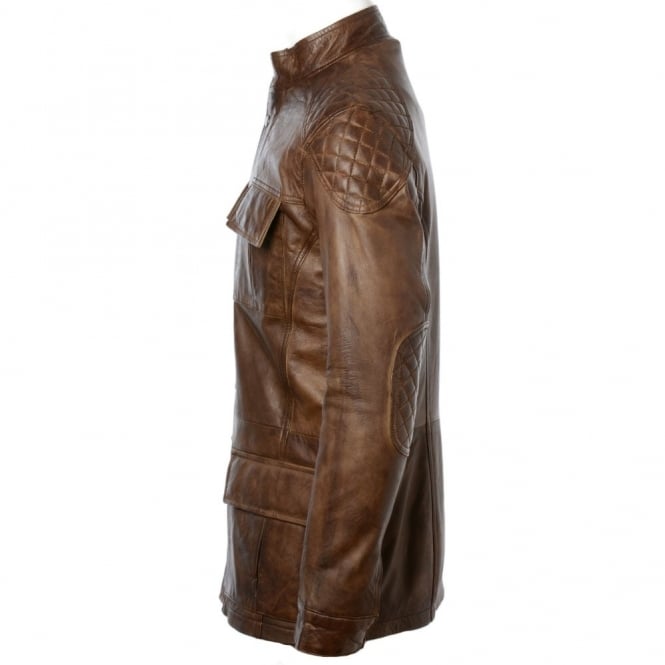 Ashwood Leather Leather Coat Nevada Timber : Brontes