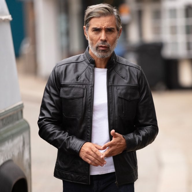Ashwood Leather Leather Jacket Black : Edinburgh