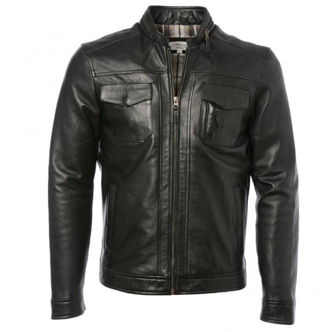 ashwood leather Leather Jacket Black : Edinburgh