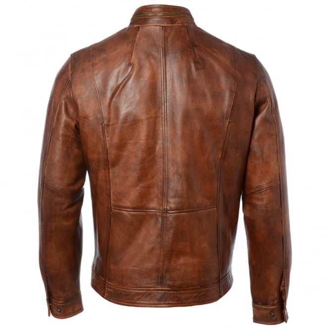 ashwood Leather Leather Jacket Tan : Edinburgh