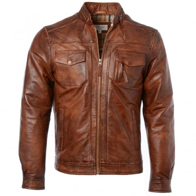 ashwood leather Leather Jacket Tan : Edinburgh