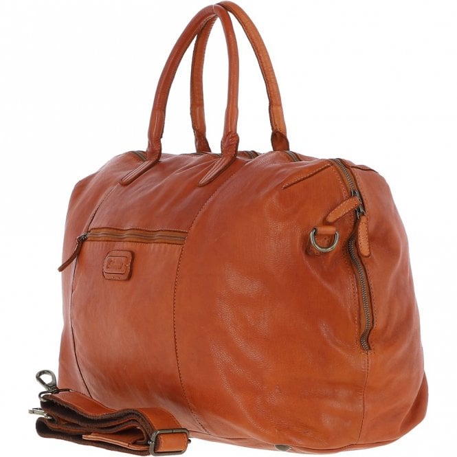 Ashwood Leather Leather Travel Holdall Tan : Dylan