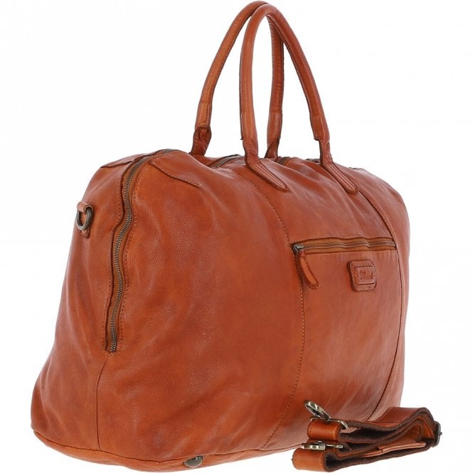 Ashwood Leather Leather Travel Holdall Tan : Dylan