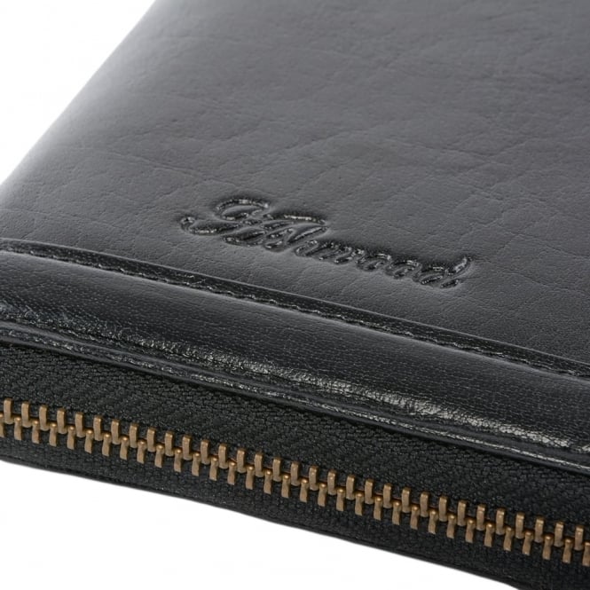 Ashwood Leather Leather Travel Wallet Black : TW-01