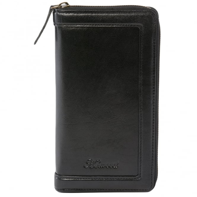 ashwood leather Leather Travel Wallet Black : TW-01