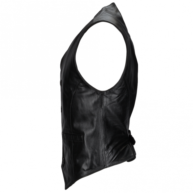 Ashwood Leather Leather Waistcoat Black : Tudor