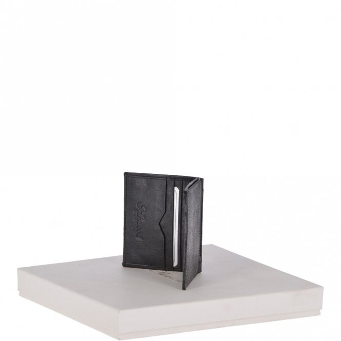 Ashwood Leather Leather Wallet Black/crum 1415 C