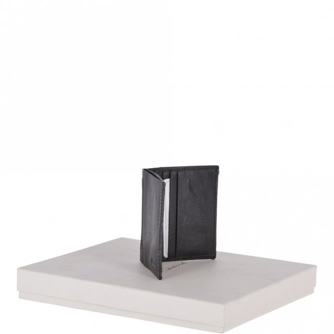 Ashwood Leather Leather Wallet Black/crum 1415 C