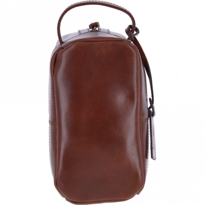 Ashwood Leather Leather Wash Bag Brandy : Rudy