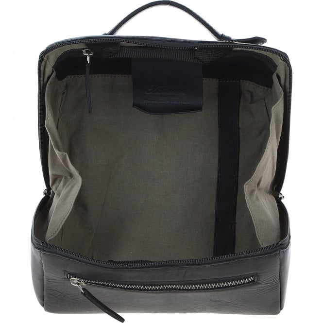 Ashwood Leather Leather Washbag Black: K-49
