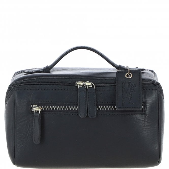 ashwood leather Leather Washbag Black: K-49