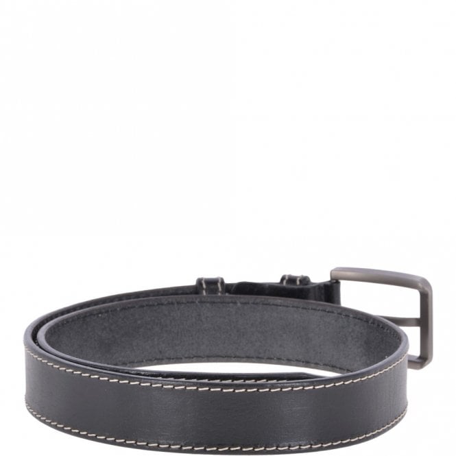 Ashwood Leather Mens Leather Belt Black: AB-02