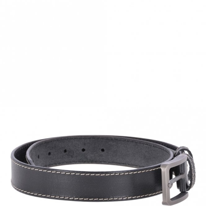 Ashwood Leather Mens Leather Belt Black: AB-02