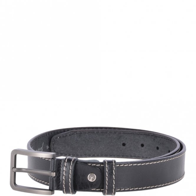 ashwood leather Mens Leather Belt Black: AB-02