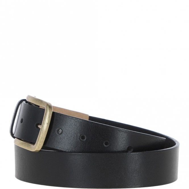 Ashwood Leather Mens Leather Belt Black: MB-107