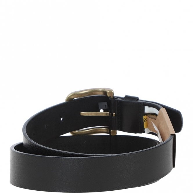 Ashwood Leather Mens Leather Belt Black: MB-107