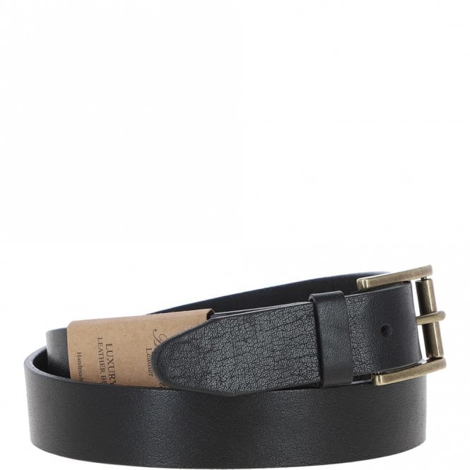 Ashwood Leather Mens Leather Belt Black: MB-109