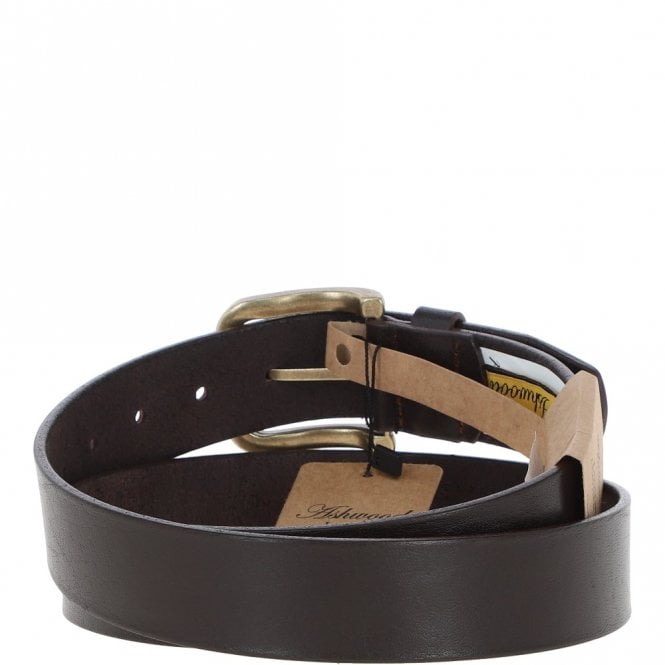 Ashwood Leather Mens Leather Belt Brown: MB-107