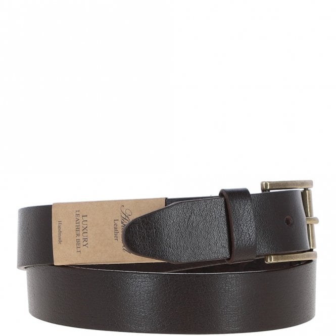 Ashwood Leather Mens Leather Belt Brown: MB-109
