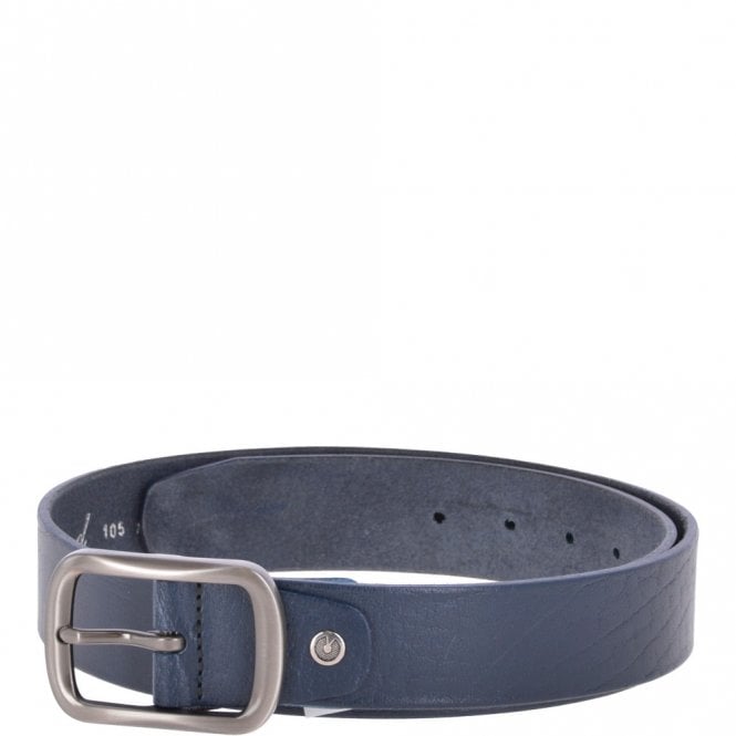 ashwood leather Mens Leather Belt Navy: AB-05