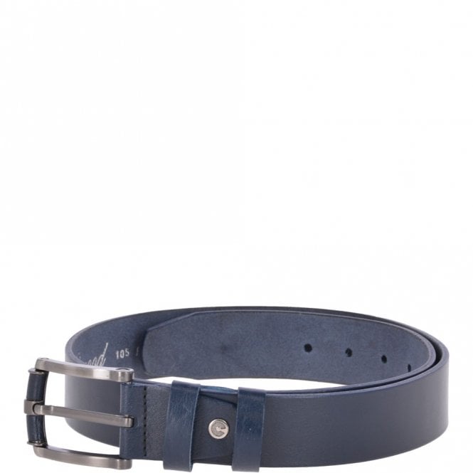 ashwood leather Mens Leather Belt Navy: AB-07