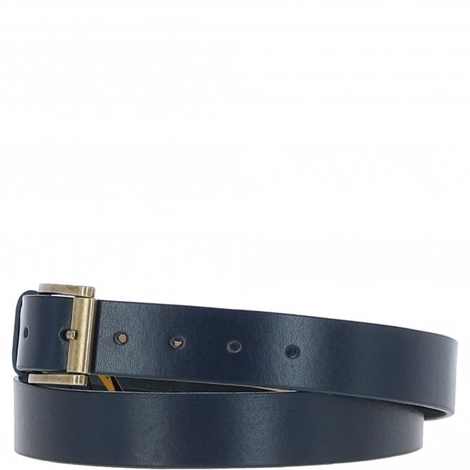 Ashwood Leather Mens Leather Belt Navy: MB-109
