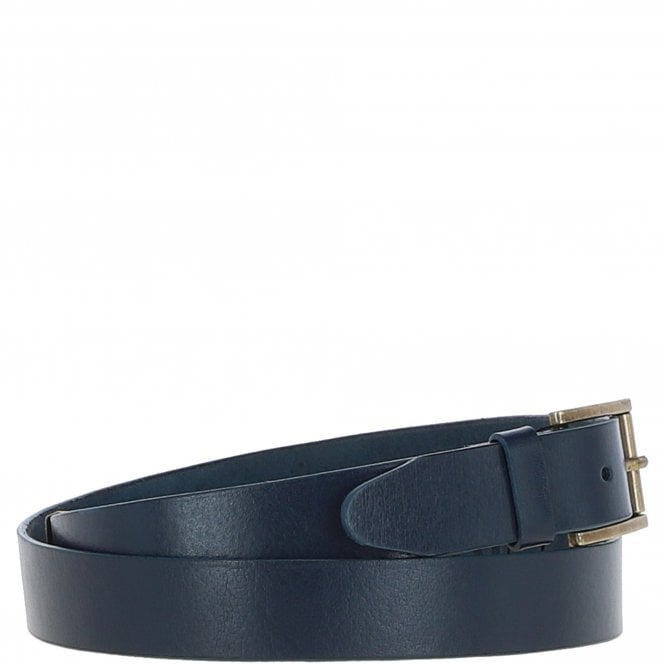 Ashwood Leather Mens Leather Belt Navy: MB-109