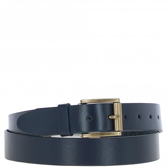 ashwood leather Mens Leather Belt Navy: MB-109