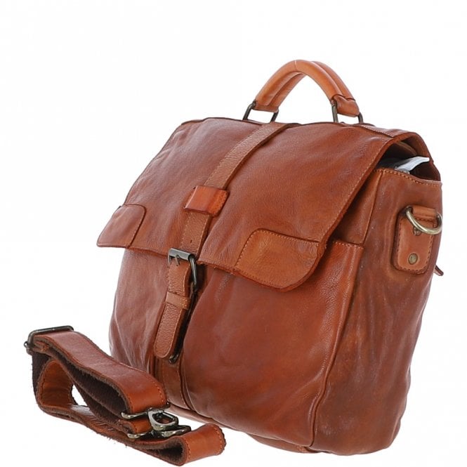 Ashwood Leather Mens Leather Briefcase Tan : Doris