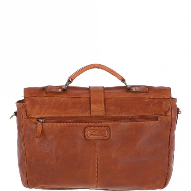 Ashwood Leather Mens Leather Briefcase Tan : Doris