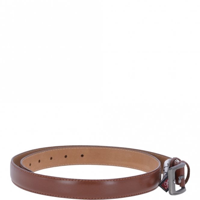 Ashwood Leather Mens Leather Chino Belt Tan: AB-32